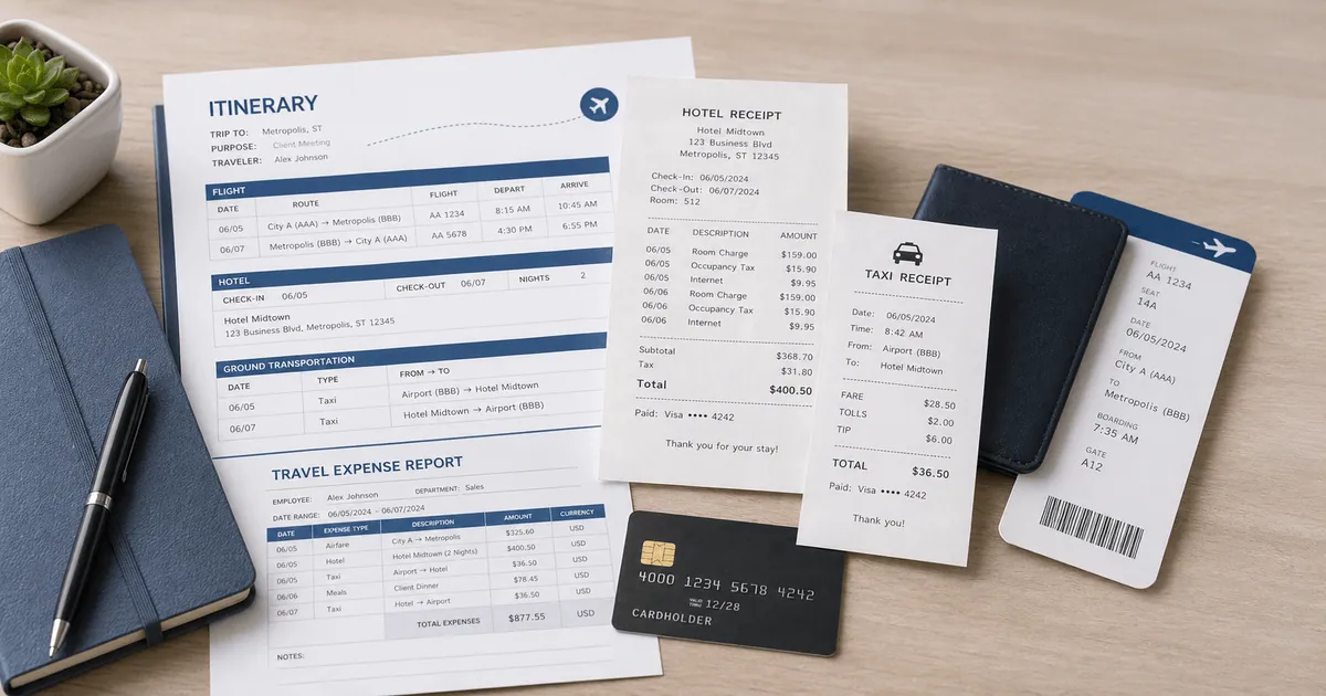 Business Travel Receipt: What Should Be Included?