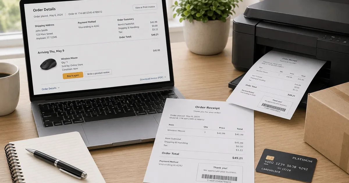 How to Print an Amazon Receipt