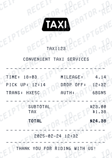 Rapido Receipt